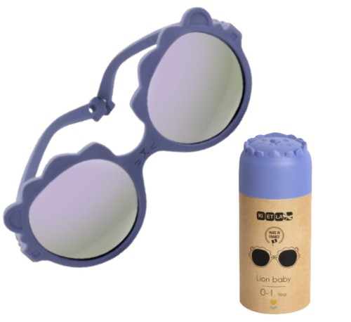 Okulary przeciwsłoneczne dla dzieci 1-2 lata Lion Lilac Kietla
