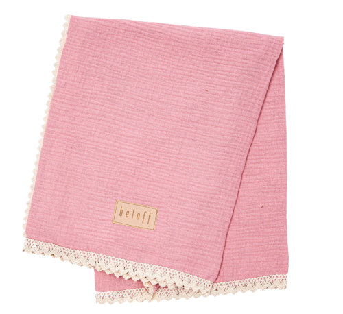 Otulacz muślinowy 120x130 Brudny róż Beloff