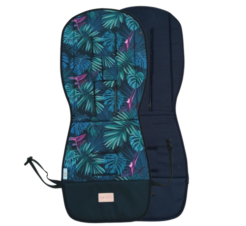 Wkładka do wózka Kwiaty Monstery z lnem Beloff  