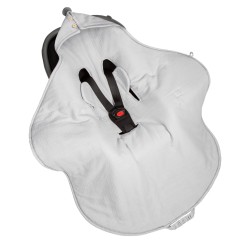 Letni muślinowy otulacz kocyk do fotelika Grey / Sleepee