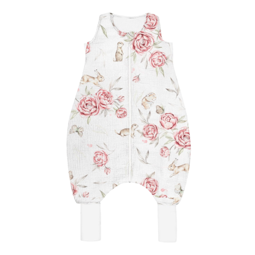 Śpiworek LIGHT 0,5 TOG z nogawkami Peony / BabySteps