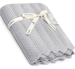 Bambusowy kocyk light grey 80x100 feather / My Memi