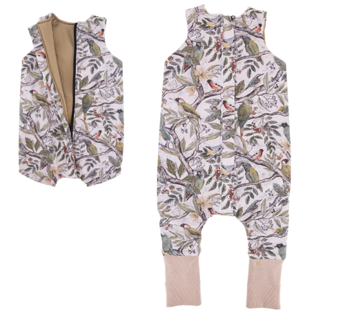 Śpiworek z nogawkami Muślin Light Ornithology / Makaszka