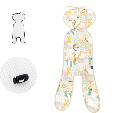 Wkładka do fotelika samochodowego 9-18 kg Pastel Gelato Makaszka