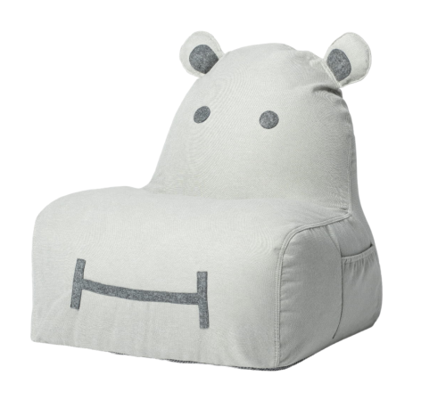 Puf Hippo Soft Szary / The Brooklyn Kids