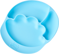 Talerzyk niebieski z przyssawką dla dziecka