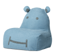 Pufa siedzisko Hippo soft niebieska The Brooklyn Kids