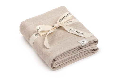 Bambusowa pieluszka muślinowa 65x65 Beige My Memi