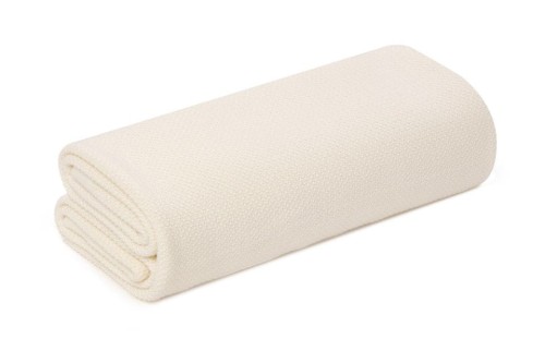 Lekki kocyk - otulacz bambusowy z jonami srebra 100x100 cream MY MEMI