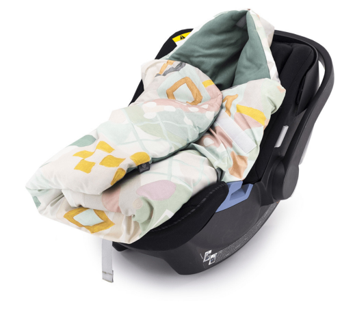 Kocyk otulacz do fotelika Pastel Gelato/ Makaszka