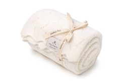 Otulacz z wełny merino 100% cream premium collection / My Memi