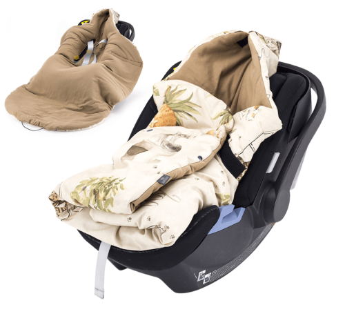 Otulacz - kocyk do fotelika bawełniany Meow Stories Makaszka