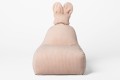 Wygodna pufa siedzisko z oparciem Funny Bunny