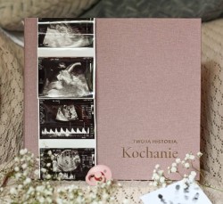 Pamiętnik dziecka "Twoja historia Kochanie" Róż Memorable