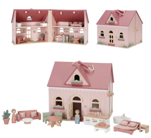 Drewniany domek dla lalek FSC Little Dutch