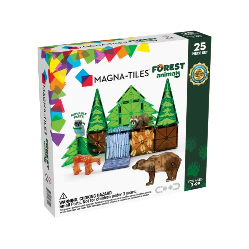 Klocki Magnetyczne Forest Animals 25 el. MAGNA-TILES