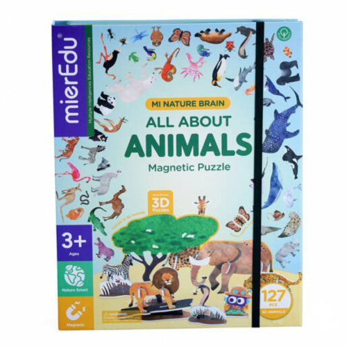 mierEdu Układanka magnetyczna Zwierzęta XL