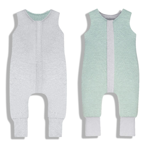 Dwustronny śpiworek z nóżkami 3-4 lata Melanżowa mięta Sleepee 