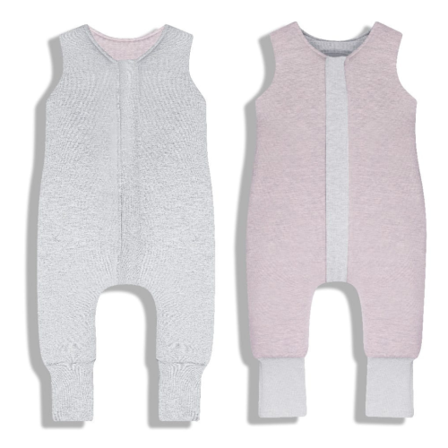 sleepee dwustronny śpiworek z nóżkami melanżowy róż