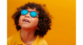Okulary dla dzieci Polaryzacja Keyhole Jet Black Cobalt Blue Mirrored Lenses Polarized (2023) 0-2 lat Babiators giętkie oprawki