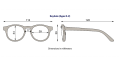 Okulary dla dzieci Polaryzacja Keyhole Jet Black Cobalt Blue Mirrored Lenses Polarized (2023) 0-2 lat Babiators przeciwsłoneczne