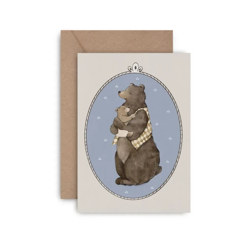 Kartka dla taty Daddy Bear Mommy Planner