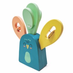 Drewniany zestaw muzyczny Paw SVOORA