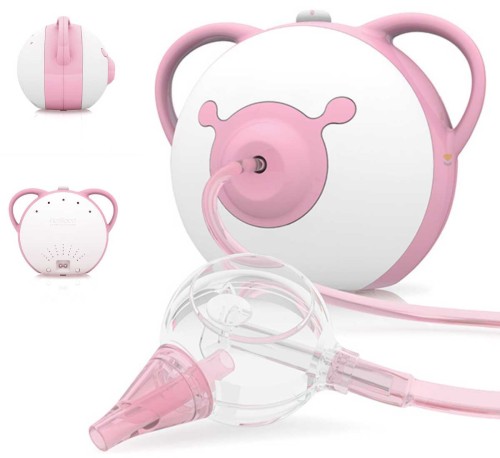 Elektryczny aspirator do nosa Nosiboo Pro różowy