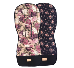 Wkładka dwustronna do wózka bambusowa Kwiecista Polana Beloff