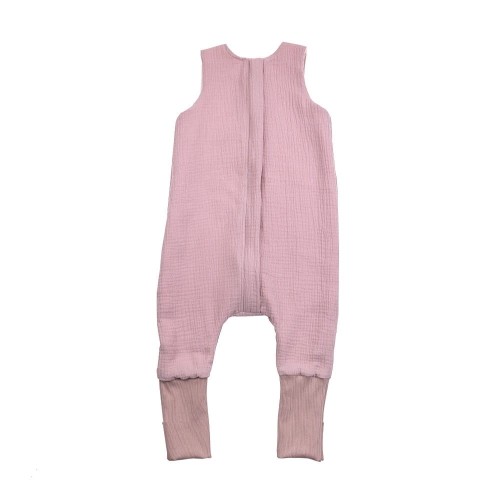 Śpiworek z nogawkami Muślin Light Sepia Rose Makaszka