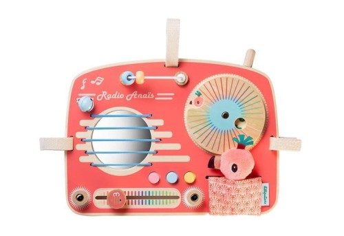Drewniana tablica manipulacyjna Radio Flaming Anais 9 m+ Lilliputiens