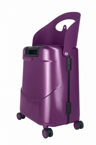 MiaMily walizka podróżna średnia z siedziskiem dla dziecka Purple