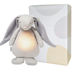 Moonie SILVER 2.0 szumiący Króliczek na prezent z lampką i USB