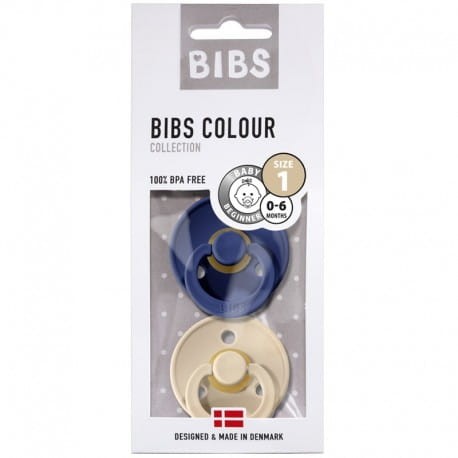 Smoczek uspokajający 2 szt kauczuk Hevea Midnight & VANILLA S / BIBS
