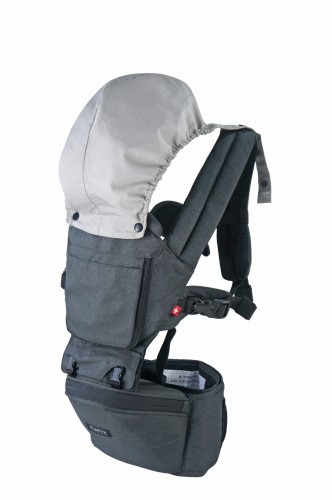 Nosidło wspomagające biodrowe dla dziecka Hipster Plus Dark Grey MiaMily