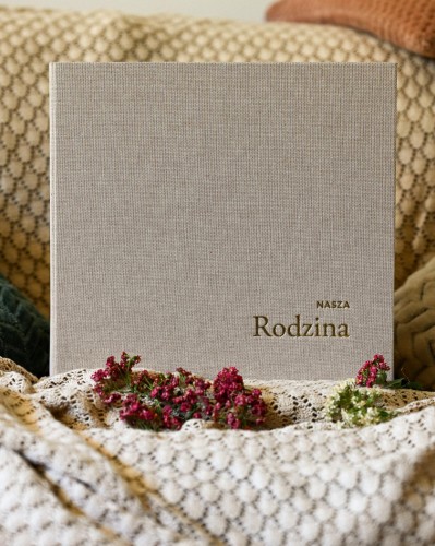 Album rodzinny do personalizacji Nasza Rodzina Brązowy Len Memorable