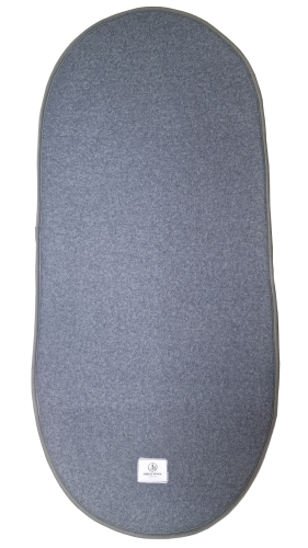 Wkładka antypotowa do gondoli z wełny merino Szara Simple Wool