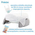 Nocnik dla dziecka i nakładka na toaletę 2w1 różowo-biały Potette wkłady jednorazowe