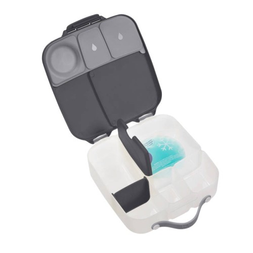 Lunchbox B.BOX dla dzieci z przegródkami i wkładem chłodzącym Graphite