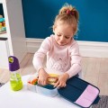Lunchbox dla dzieci do szkoły szczelna śniadaniówka z przegródkami i wkładem chłodzącym Feeling Peachy b.box duża pojemność