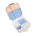 Lunchbox dla dzieci do szkoły szczelna śniadaniówka z przegródkami i wkładem chłodzącym Feeling Peachy b.box silikonowe uszczelki