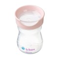 Kubek do nauki picia dla dziecka kubek treningowy plastikowy 240 ml różowy b.box minimalizuje wycieki