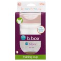 Kubek do nauki picia dla dziecka kubek treningowy plastikowy 240 ml różowy b.box opakowanie
