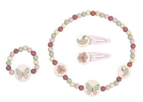 Biżuteria drewniana Flowers & Butterflies Little Dutch