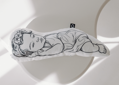 Poduszka NEWBORN wzór NB39 śliczna dziewczynka