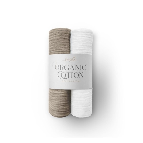 Otulacze organiczne 2 szt  Natural / Babysteps