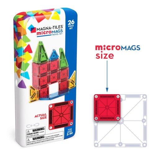 Klocki Magnetyczne Travel microMAGS 26 el. MAGNA-TILES