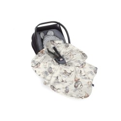 Kocyk do fotelika Magic sea animals - Gray BabySteps