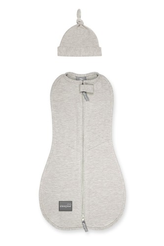 Otulacz FIRST STEP z czapką Melanżowy Beż / Sleepee 