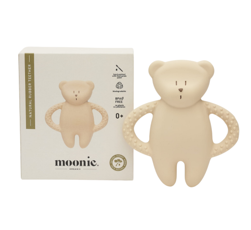 Gryzak Moonie z naturalnego kauczuku Miś Sand